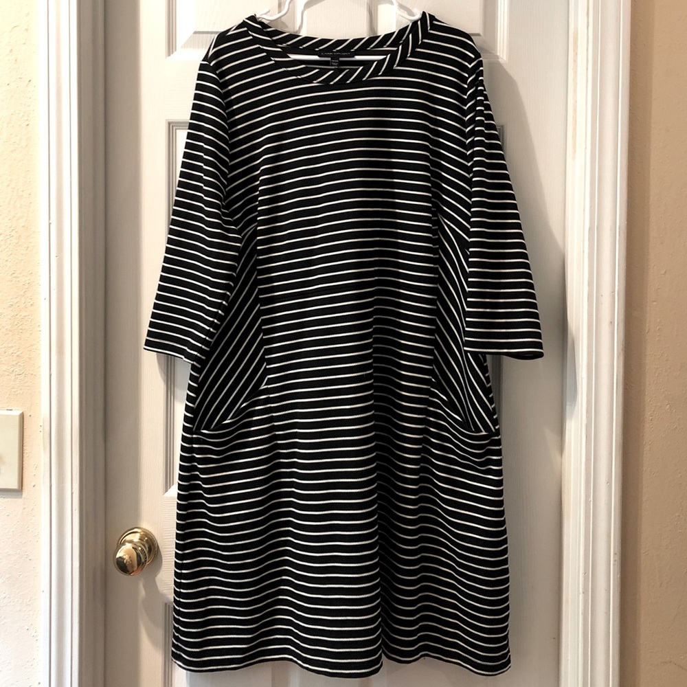 Lane Bryant Striped Shift Dress